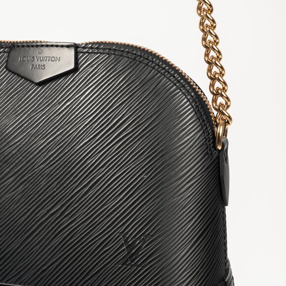 Louis Vuitton Alma Mini Noir Epi Chain-Strap Shoulder Bag - Picture 7 of 12